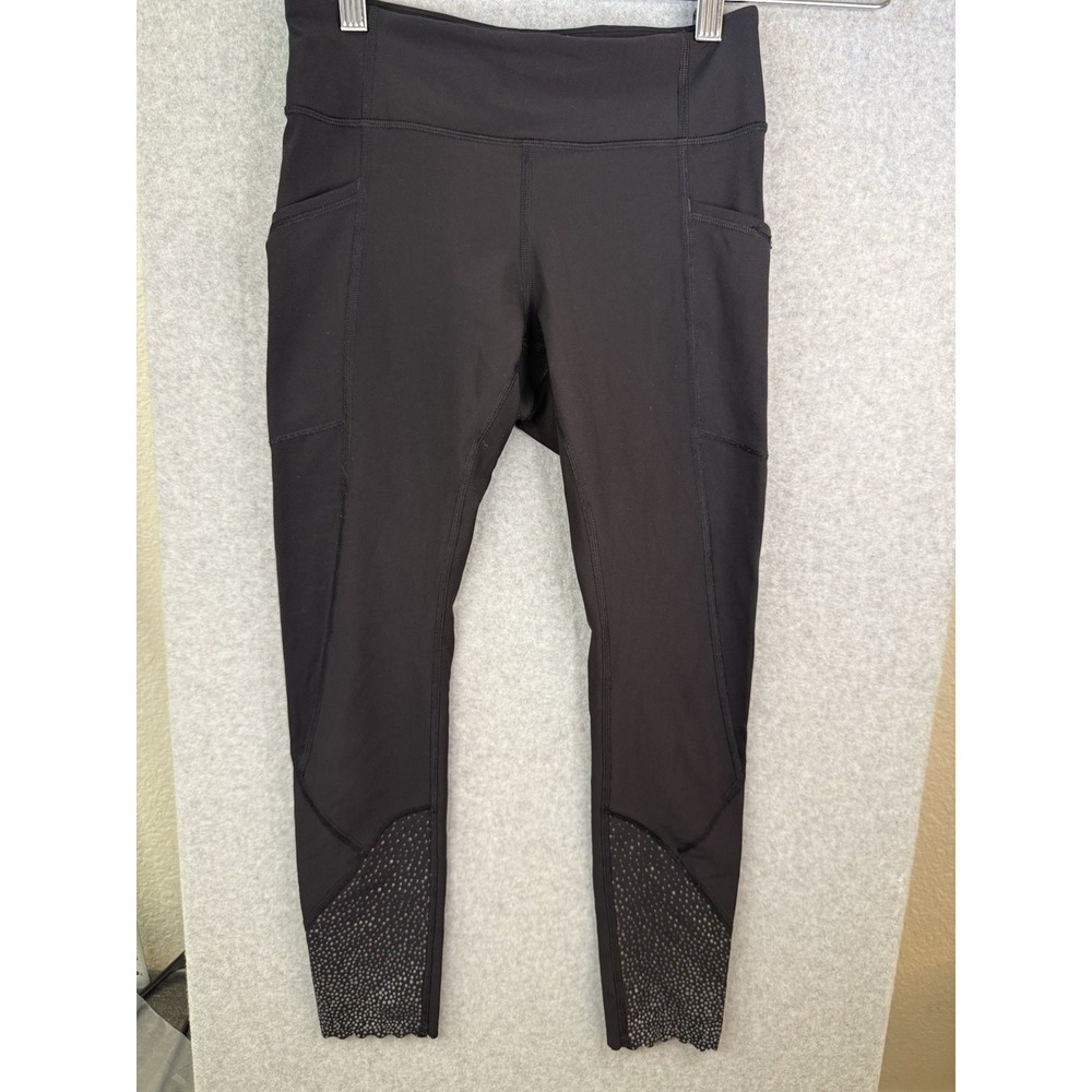 Lululemon tight stuff tight ll black laser cut pockets yoga leggings